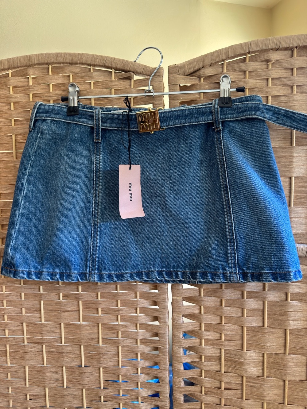 Miu Miu denim skirt NWT retail $1800
